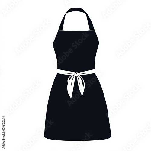 Silhouette Apron, Black And...