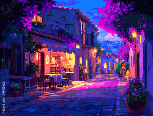 Urban Street Scene At Twili...