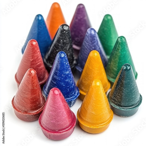 Wax Crayons Isolated