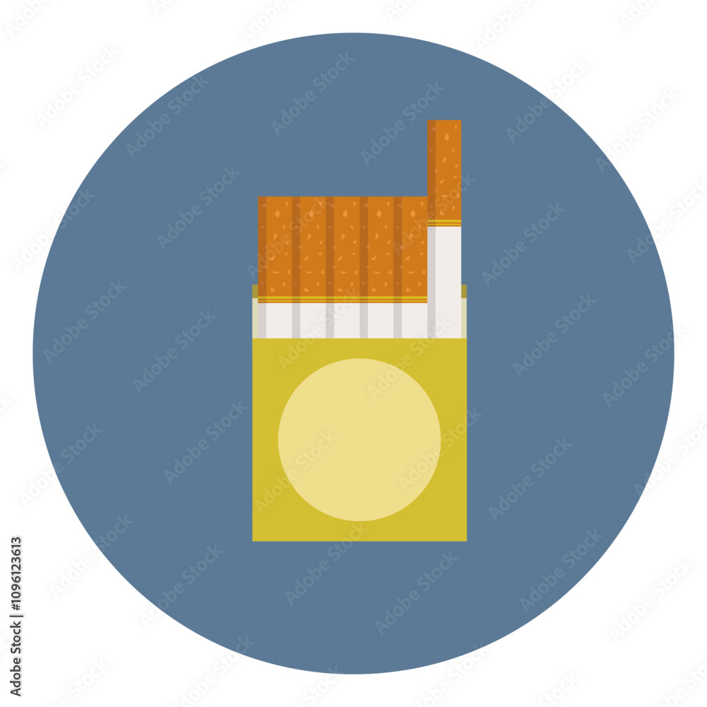 an open pack of cigarettes with one extended upwards an open pack of cigarettes with one extended upwards