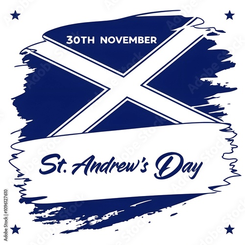 St. Andrew's day - National holiday in Scotland with Saint Andrew