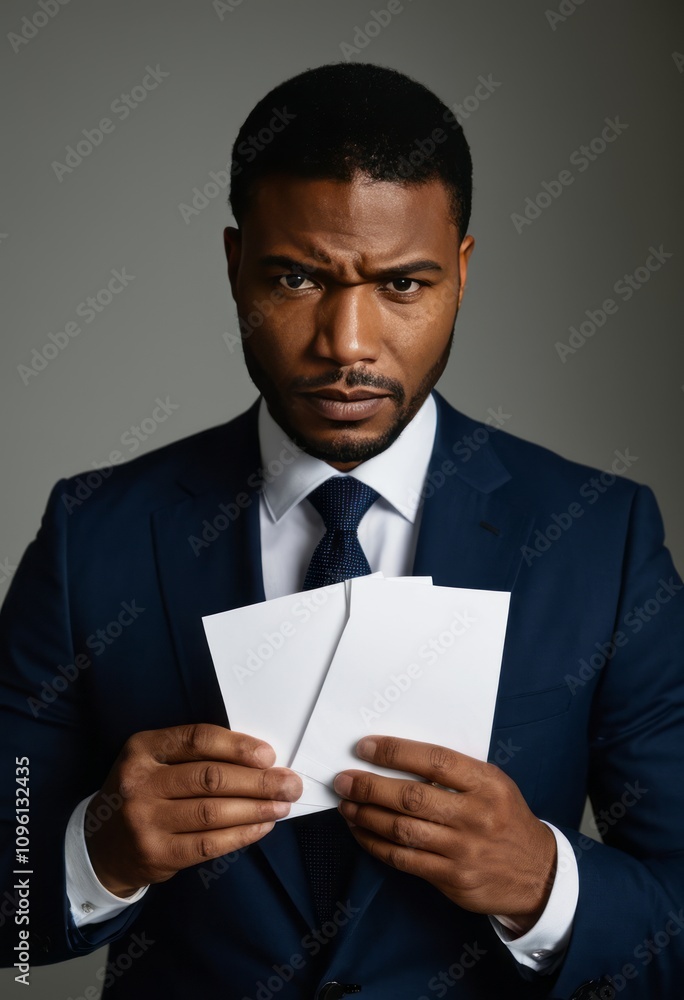 professional man, suit and tie, holding blank cards, serious expression, studio lighting, dark background, business attire, mid-journey style
professional man, suit and tie, holding blank cards, serious expression, studio lighting, dark background, business attire, mid-journey style