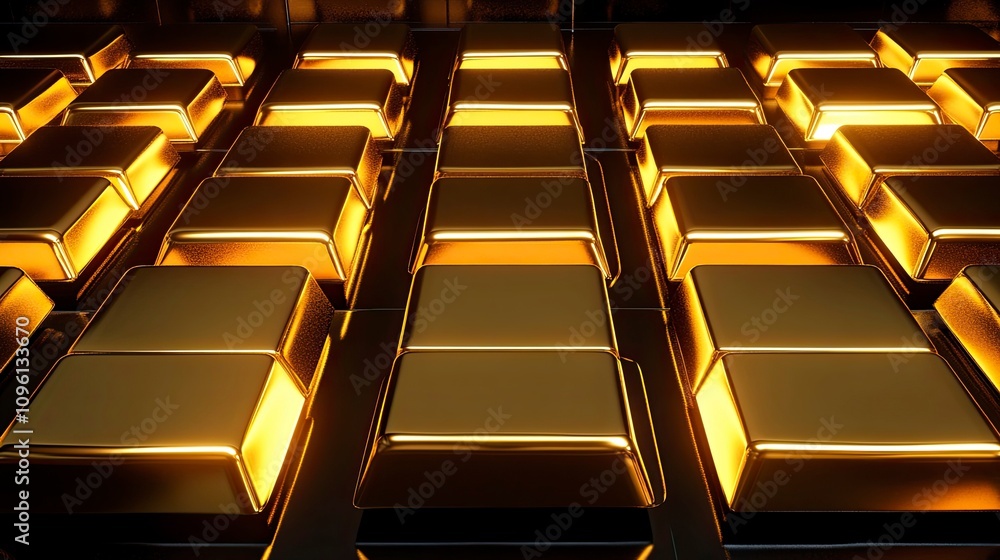 Obraz premium Transporting gold investment trends market insights technology