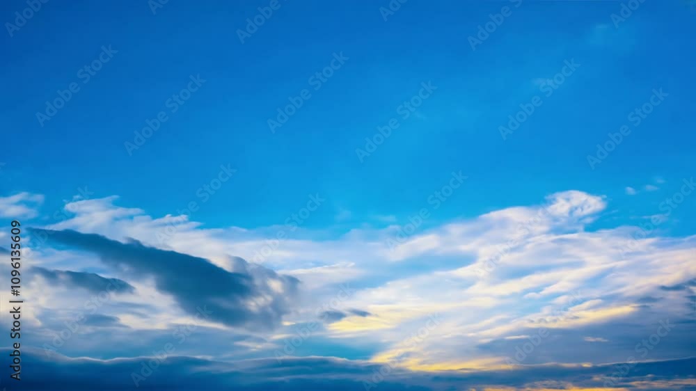 Vibrant blue sky with fluffy white clouds creates serene atmosphere, showcasing tranquil formations and gentle hues that evoke sense of peace in nature. Vibrant blue sky with fluffy white clouds creates serene atmosphere, showcasing tranquil formations and gentle hues that evoke sense of peace in nature.