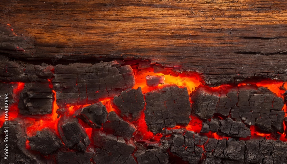 High-Resolution Burnt Wood Texture with Vibrant Glowing Embers, Featuring Charred Details, Fiery Highlights, and Natural Patterns for Creative Designs, Backgrounds, or Art Projects High-Resolution Burnt Wood Texture with Vibrant Glowing Embers, Featuring Charred Details, Fiery Highlights, and Natural Patterns for Creative Designs, Backgrounds, or Art Projects