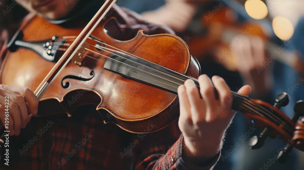 Musicians Creating Joyful Melodies Together in a Cozy, Vibrant Gathering Musicians Creating Joyful Melodies Together in a Cozy, Vibrant Gathering