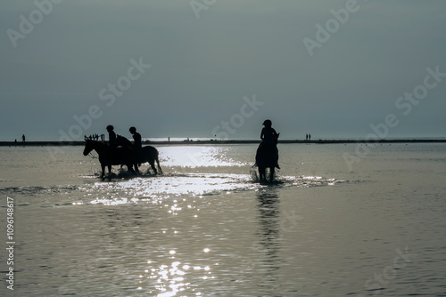 plage de Piémanson au bord de la mer Méditerranée