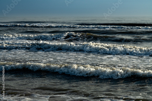 plage de Piémanson au bord de la mer Méditerranée