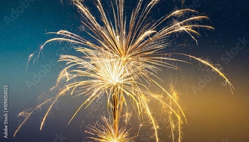 Close-up of dazzling New Yearâ€™s Eve fireworks sparkles isolated on a soft gradient background, showcasing vibrant bursts of light and energy in stunning detail to celebrate the festive photo