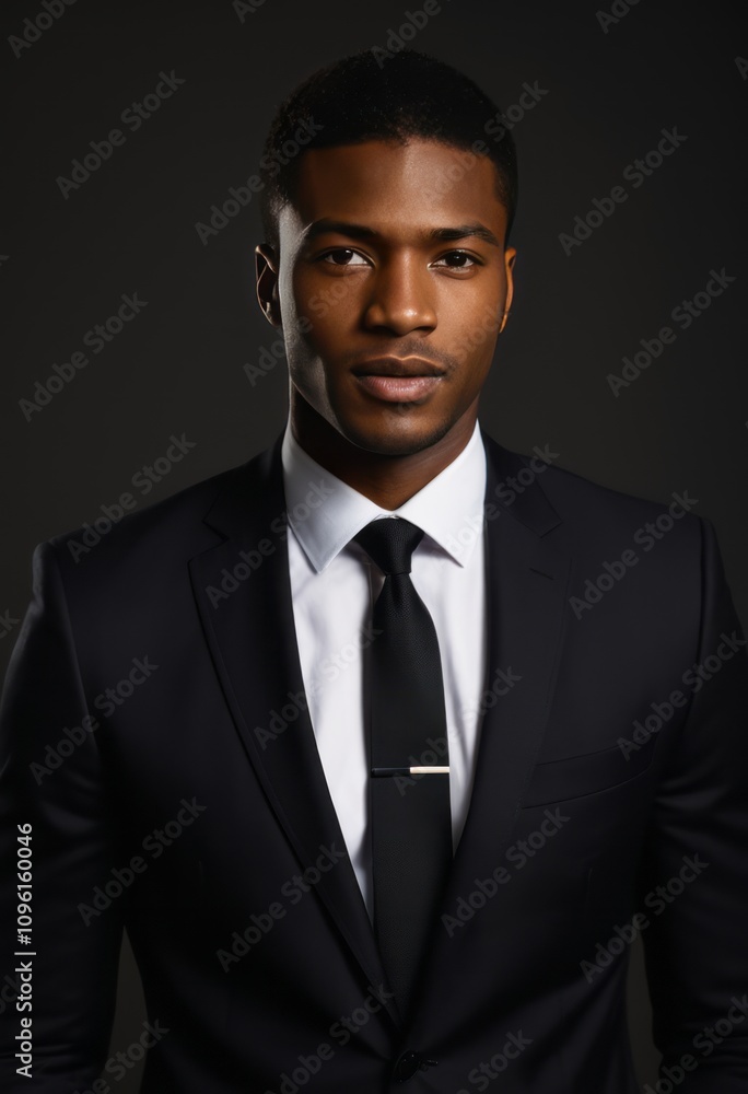 Fashion young businessman black suit casual tie black businessman portrait Ultra realistic Photorealistic hyperdetailed photography soft light head and shoulders portrait cover Fashion young businessman black suit casual tie black businessman portrait Ultra realistic Photorealistic hyperdetailed photography soft light head and shoulders portrait cover