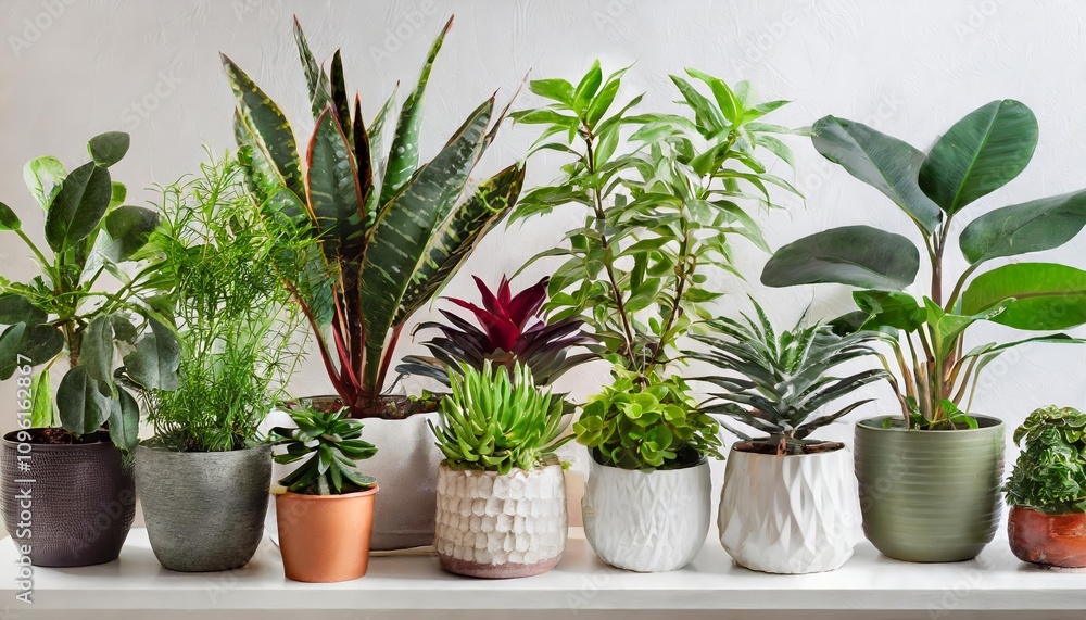 A curated collection of diverse houseplants, artfully arranged in modern ceramic pots, captured on a transparent background. Perfect for design, presentations, and creative projects. A curated collection of diverse houseplants, artfully arranged in modern ceramic pots, captured on a transparent background. Perfect for design, presentations, and creative projects.