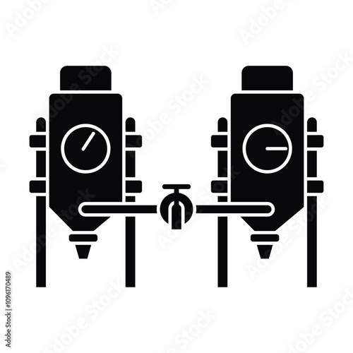 Brewery icon vector on white background