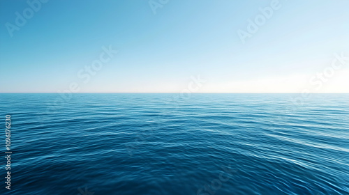 Clear blue sky with a seamless gradient and empty horizon