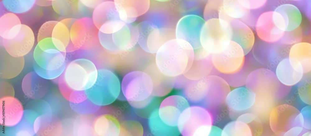 Soft pastel bokeh lights creating a dreamy and festive background suitable for celebrations and joyful occasions Soft pastel bokeh lights creating a dreamy and festive background suitable for celebrations and joyful occasions