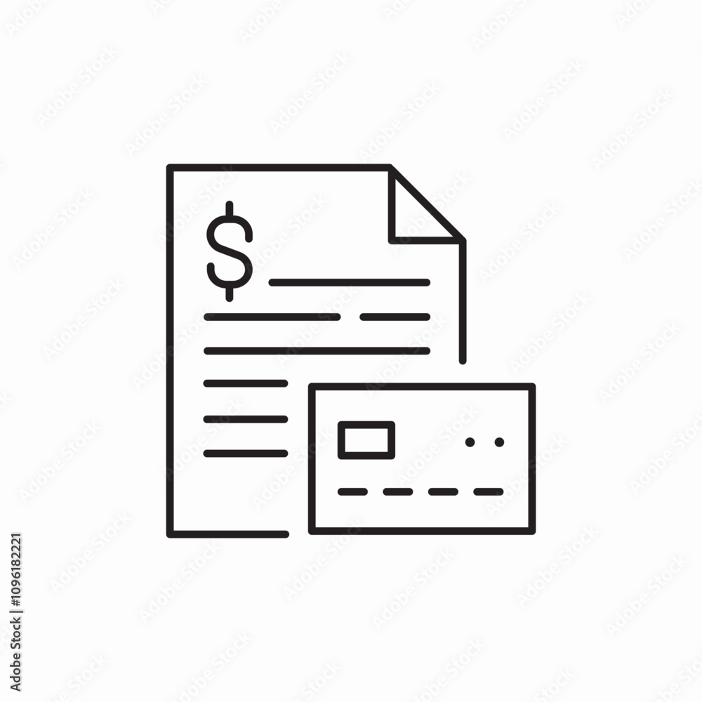 bank statement icon sign vector bank statement icon sign vector