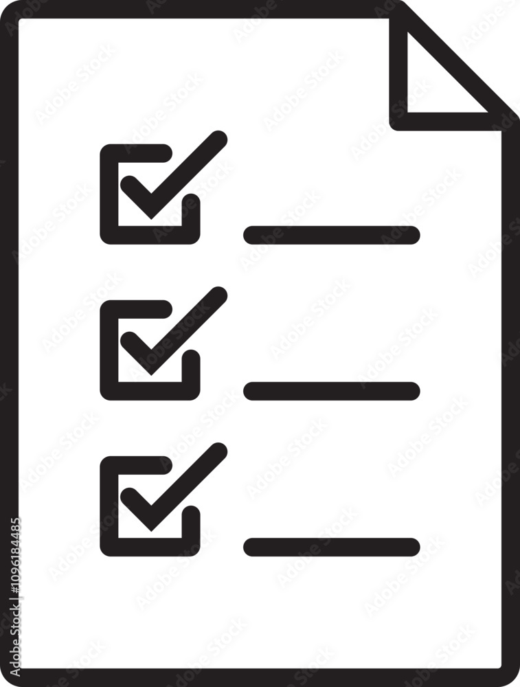 document icon checkmark checklist file signs pictogram mark vector icon document icon checkmark checklist file signs pictogram mark vector icon