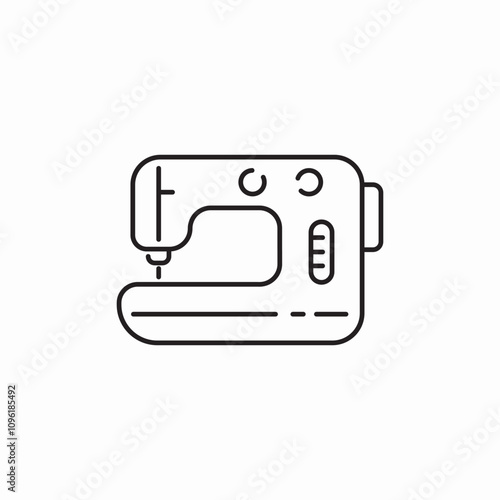 sewing machine icon sign vector