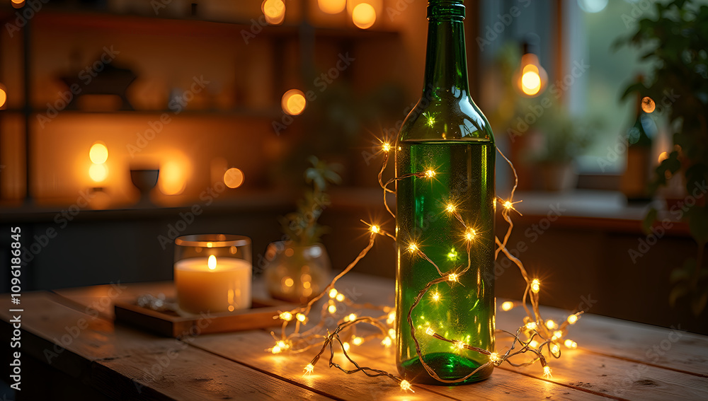 Emerald Glow: Captivating Wine Ambience Emerald Glow: Captivating Wine Ambience