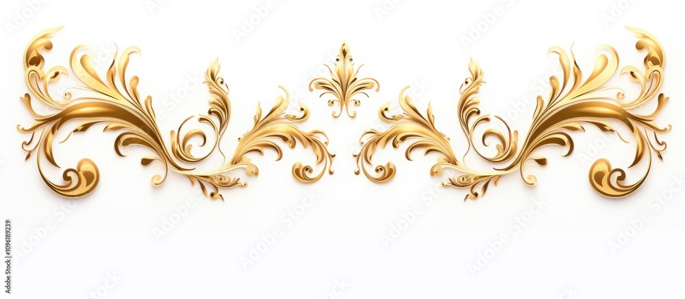 Elegant Christmas Border Decoration with Festive Golden Ornaments on White Background for Holiday Design and Creative Projects Elegant Christmas Border Decoration with Festive Golden Ornaments on White Background for Holiday Design and Creative Projects