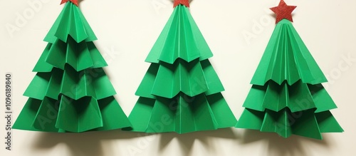 DIY paper Christmas tree craft for kids simple holiday activity fun and creative art project for preschoolers inexpensive and easy to make photo