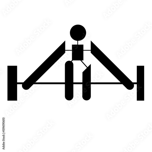 illustration de personne, homme et femme pratiquant activité de fitness, silhouette noire