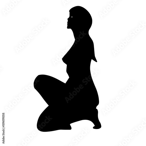 illustration de personne, homme et femme pratiquant activité de fitness, silhouette noire