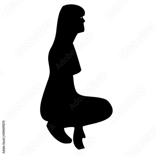 illustration de personne, homme et femme pratiquant activité de fitness, silhouette noire