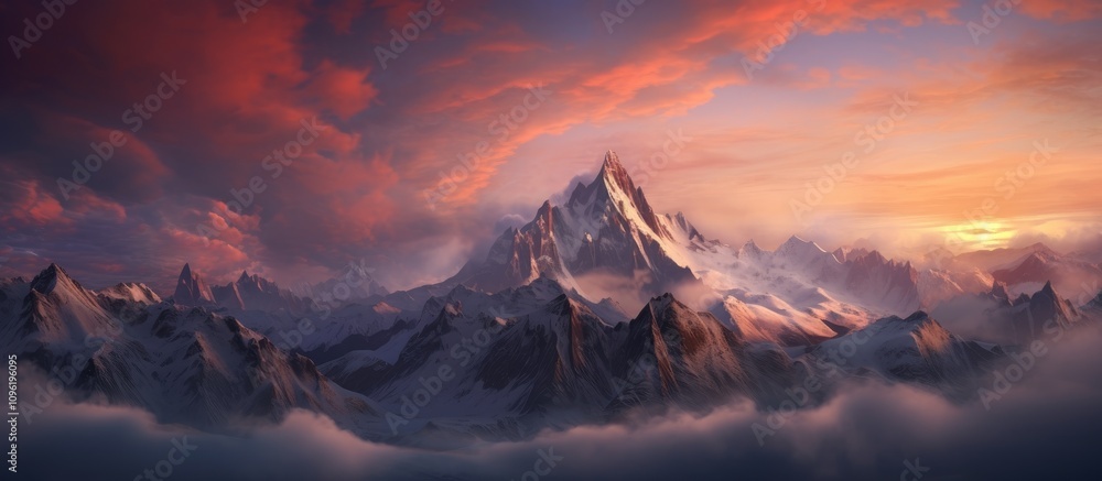 Majestic sunrise illuminating the breathtaking dolomite mountains with vibrant clouds and serene landscapes. Majestic sunrise illuminating the breathtaking dolomite mountains with vibrant clouds and serene landscapes.
