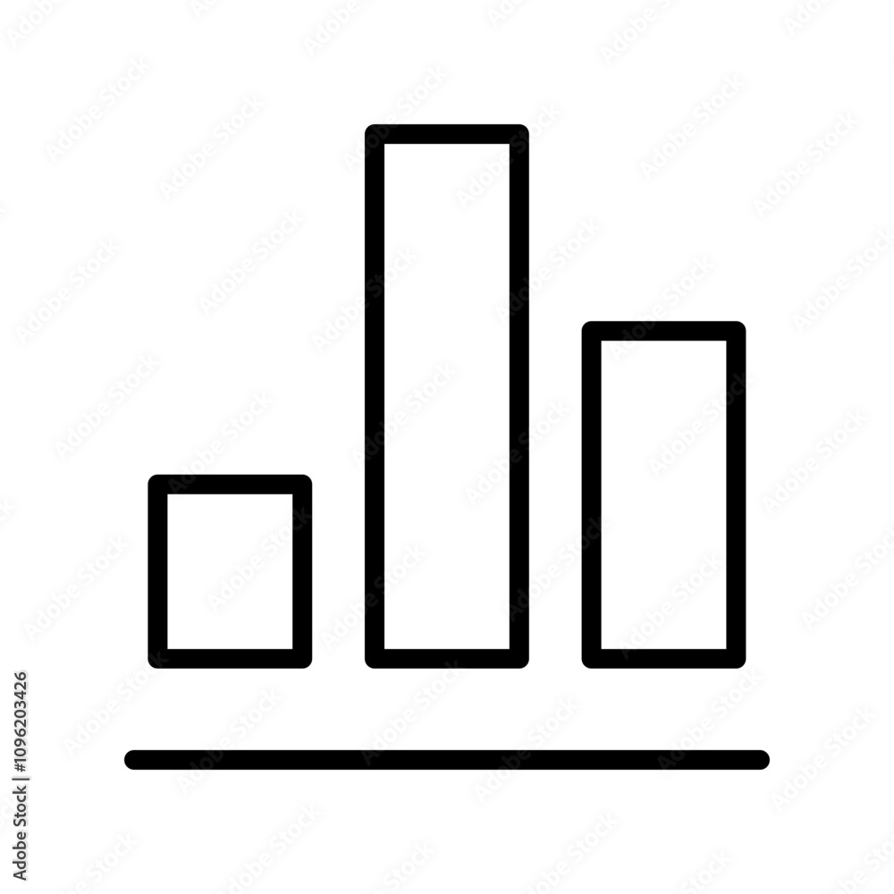 Black single arrow growing up chart graph bars line icon, success graph trending upwards flat design interface infographic element for app ui ux web button, vector isolated on white background Black single arrow growing up chart graph bars line icon, success graph trending upwards flat design interface infographic element for app ui ux web button, vector isolated on white background