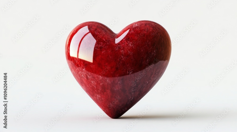 A Striking Red Heart Design A Striking Red Heart Design