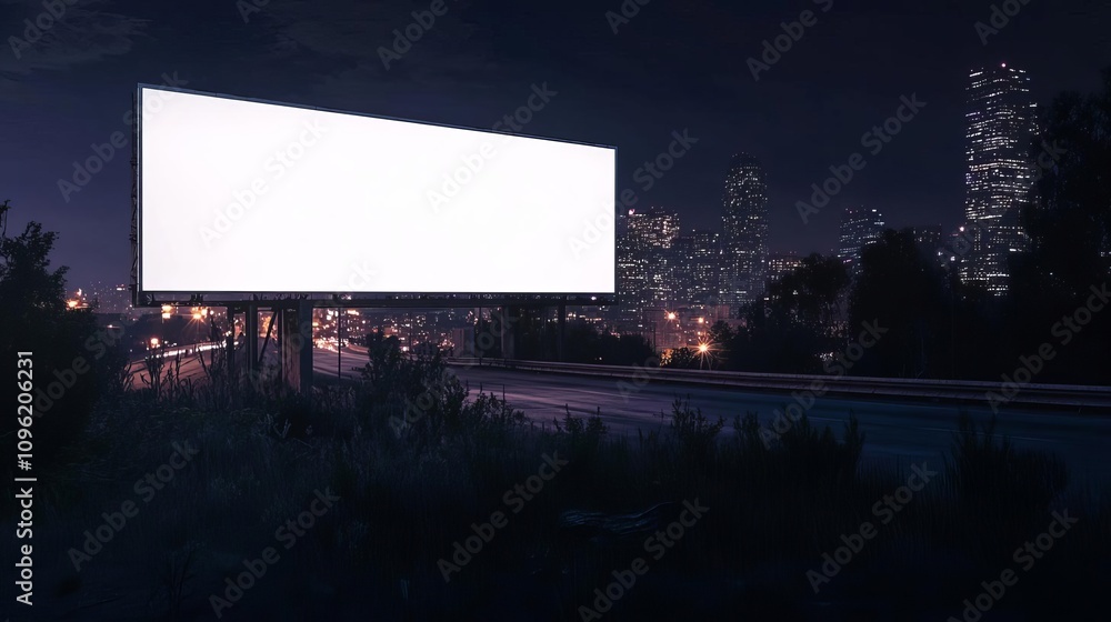 Blank mockup advertising billboard Blank mockup advertising billboard
