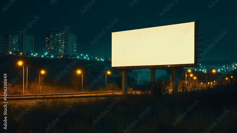 Blank mockup advertising billboard Blank mockup advertising billboard