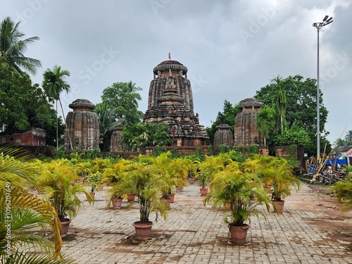 Bhubaneshwar, Odisha India - Oct 29 2024: Lingaraj Temple - a famous shiva mandir in Orrisa. photo