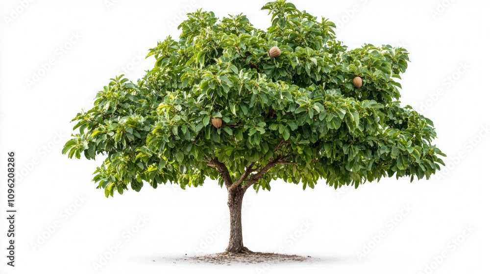 Majestic Lush Green Tree with Fruits Majestic Lush Green Tree with Fruits