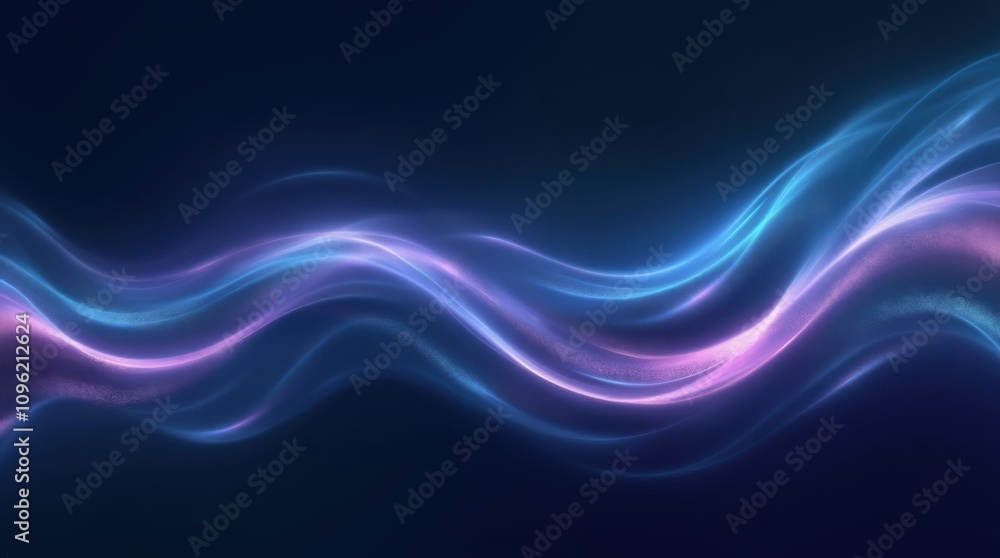 Abstract Wavy Background with Smooth Flowing Curves Abstract Wavy Background with Smooth Flowing Curves