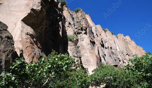 Ihlara Valley, which is connected to the city of Aksaray in Turkey, is a very popular place. There are rock churches in the valley. photo