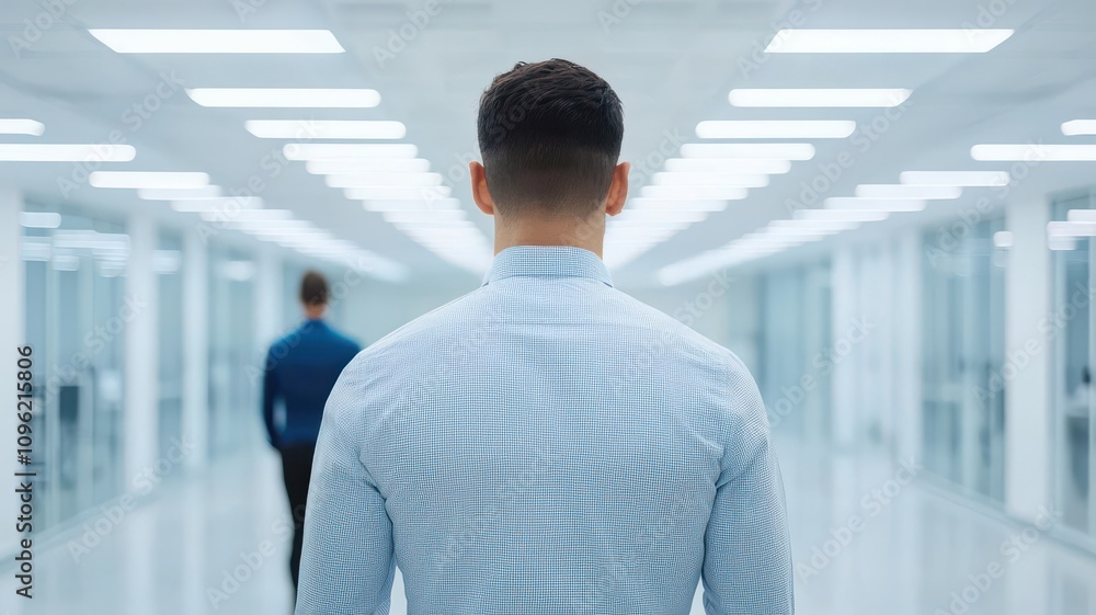 Employee turning off unused office lights, symbolizing energy savings and cost reduction energy savings, reduce costs Employee turning off unused office lights, symbolizing energy savings and cost reduction energy savings, reduce costs