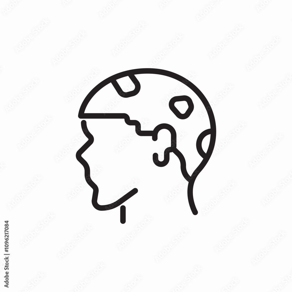 blemishes on head icon sign vector blemishes on head icon sign vector