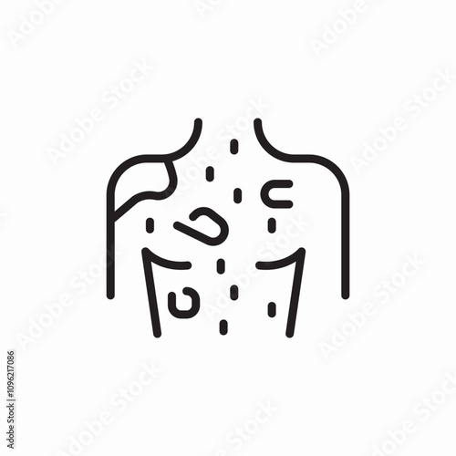 blemishes on body icon sign vector