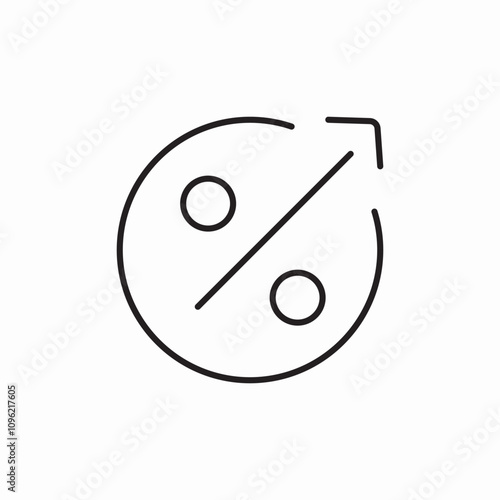 discount ascending icon sign vector