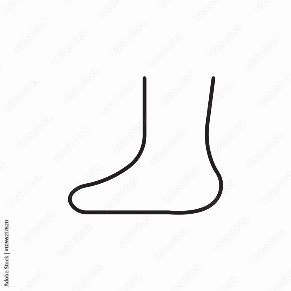 foot step icon sign vector