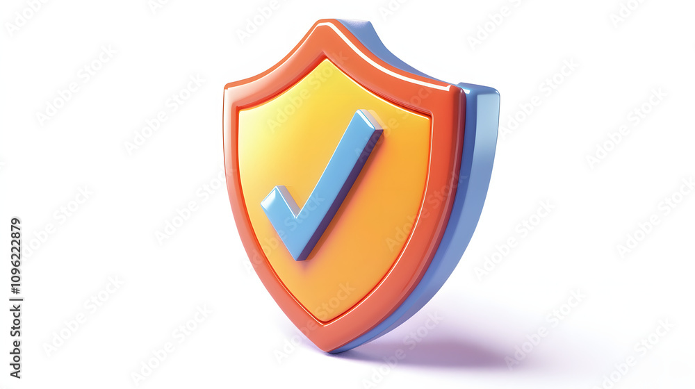 cartoon 3d Icon safety shield check mark perspective . . 3d vector illustration. white background
cartoon 3d Icon safety shield check mark perspective . . 3d vector illustration. white background