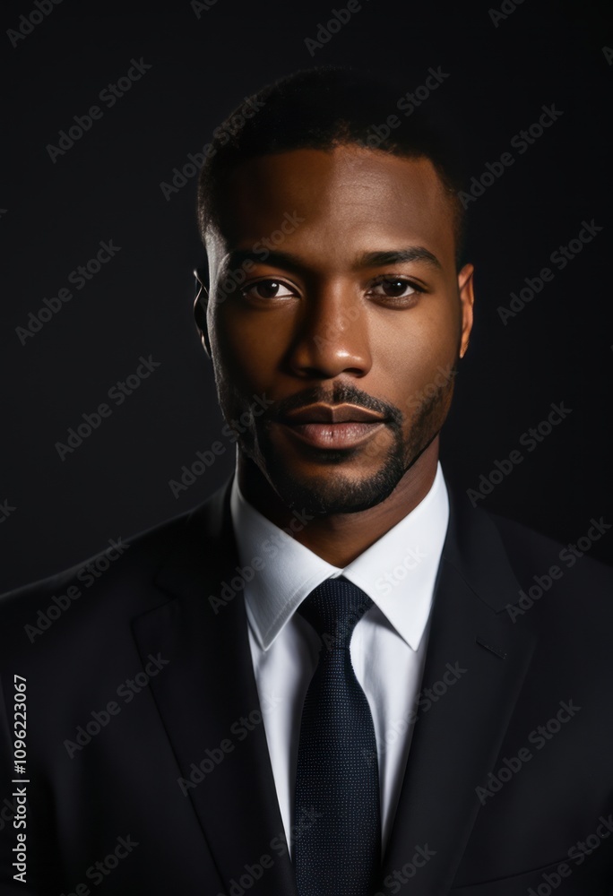 Handsome middle-aged man in suit posing against black background black businessman portrait Ultra realistic Photorealistic hyperdetailed photography soft light head and shoulders portrait cover Handsome middle-aged man in suit posing against black background black businessman portrait Ultra realistic Photorealistic hyperdetailed photography soft light head and shoulders portrait cover