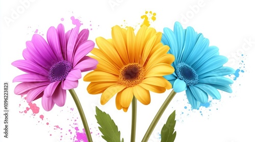 Beautiful flower image arrangement elements