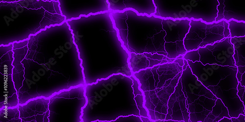 abstract lightning bolts against dark night sky electric storm natural phenomenon weather concept. Black marble texture and background for design pattern artwork. 