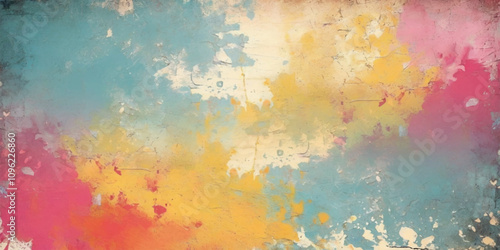 Abstract paint texture. Acrylic blue and purple paint background, Ink, paint, abstract. Closeup of the painting. Colorful abstract painting background.