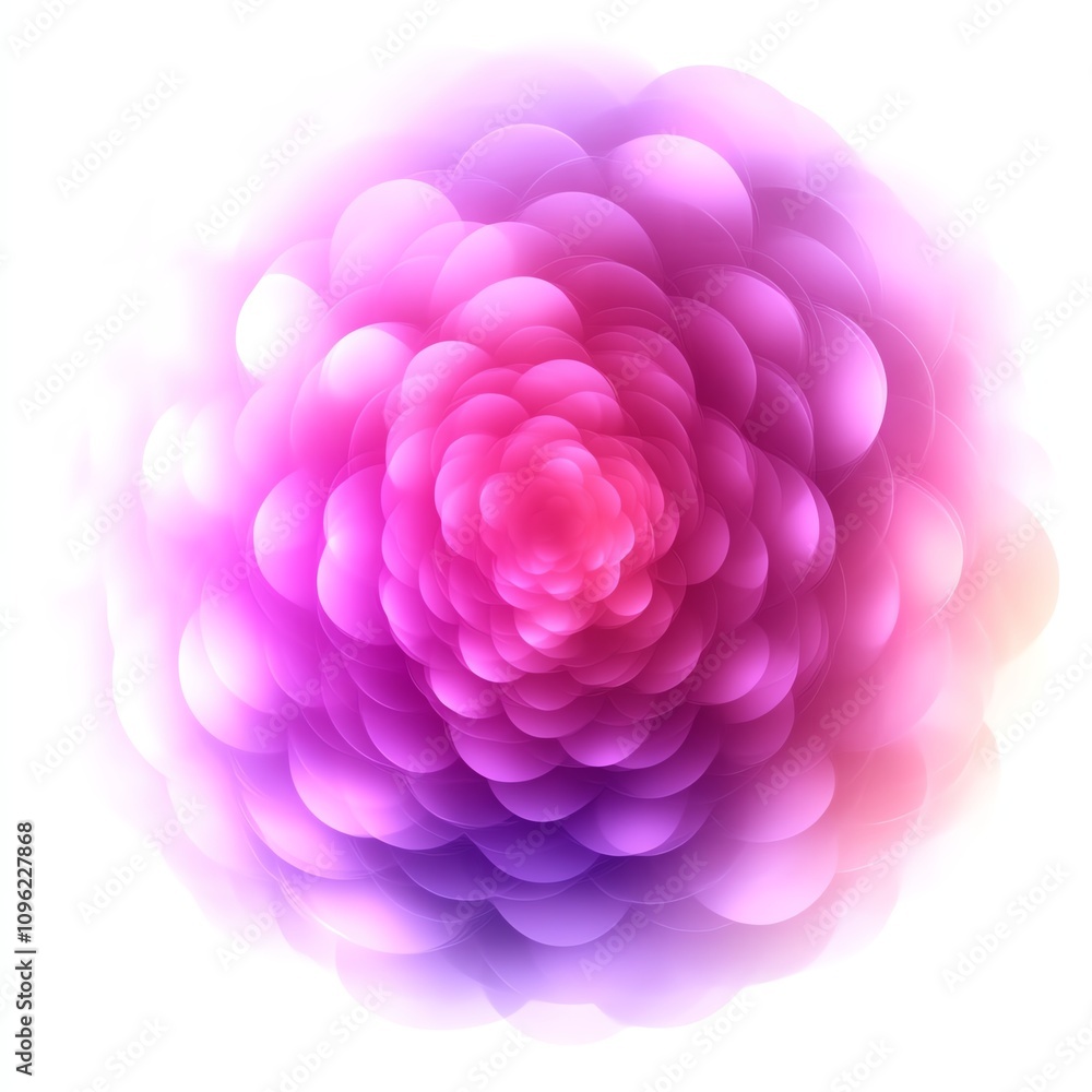 Abstract pink and purple swirl design, white isolated background. Abstract pink and purple swirl design, white isolated background.