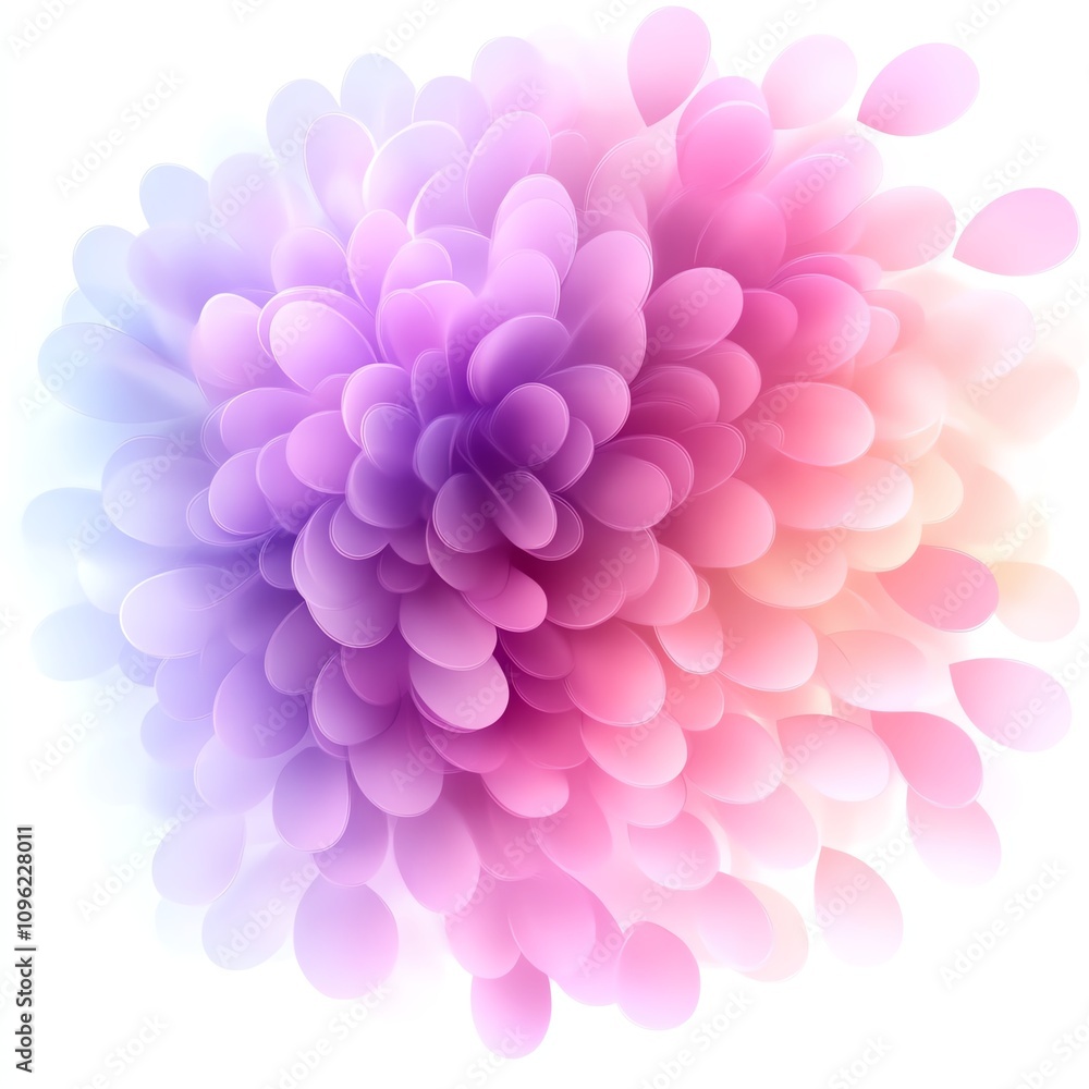 Colorful abstract flower design on a white isolated background. Colorful abstract flower design on a white isolated background.