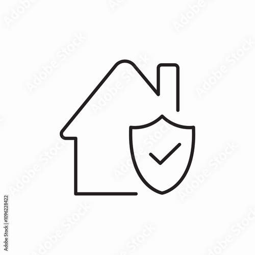house insurance icon sign vector