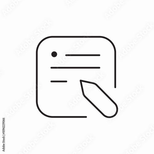 note write icon sign vector